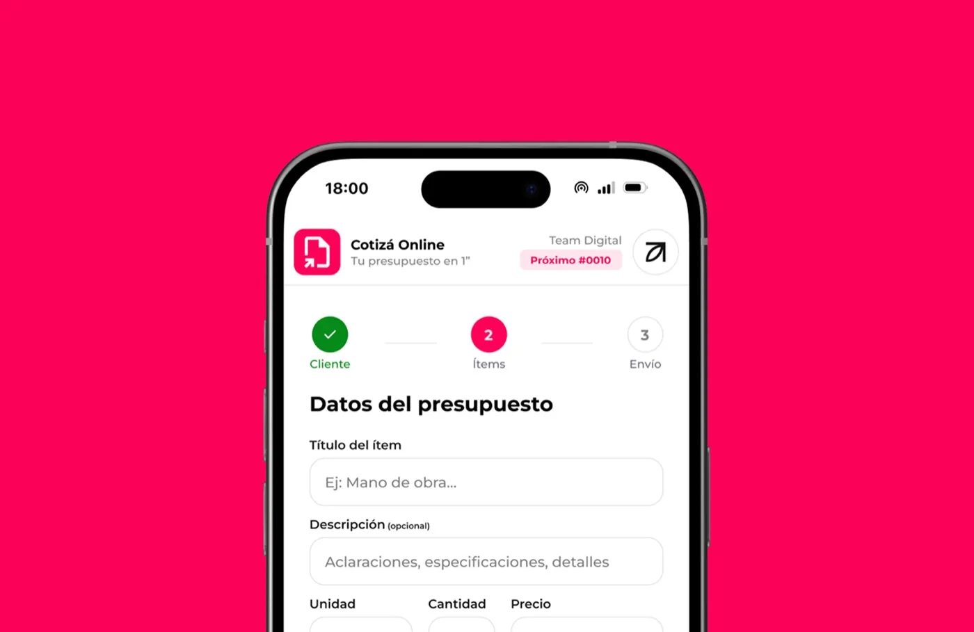 Presupuestador Online — portada del sitio