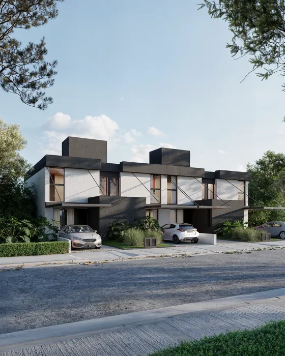 Housen — Fachada en detalle