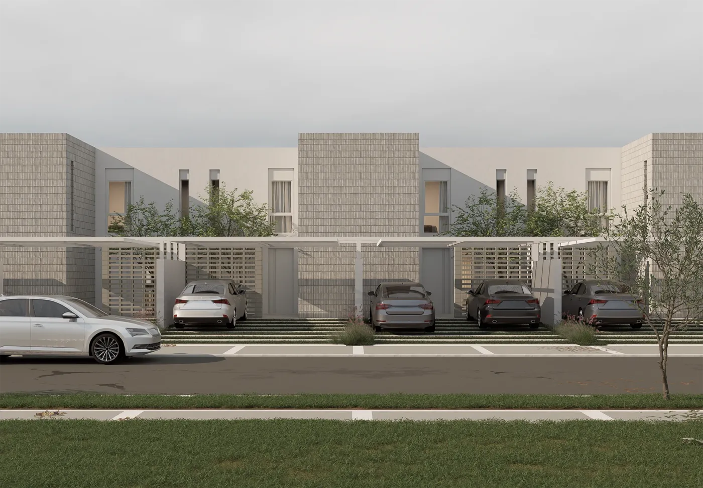Housen — render de los dúplex del proyecto Dakota