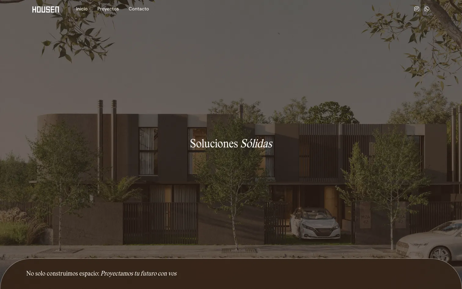 Housen — portada del sitio